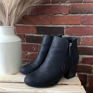Black Zip-up Booties